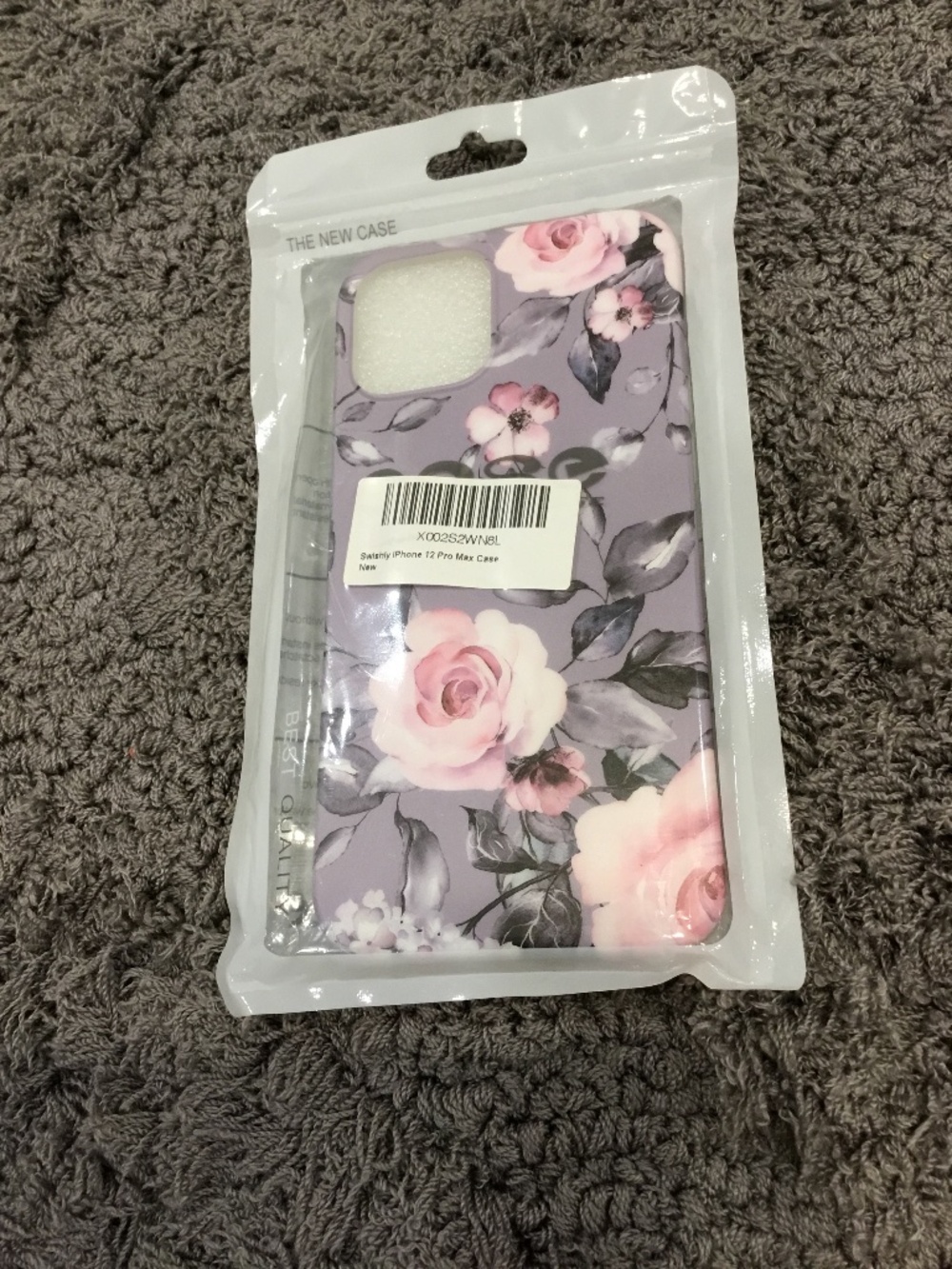 Purple and Pink Floral IPhone 12 Pro Max Phone Case